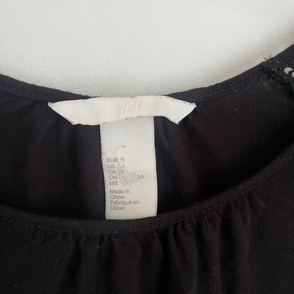 Jersey top with lace - Picture 3 of 3